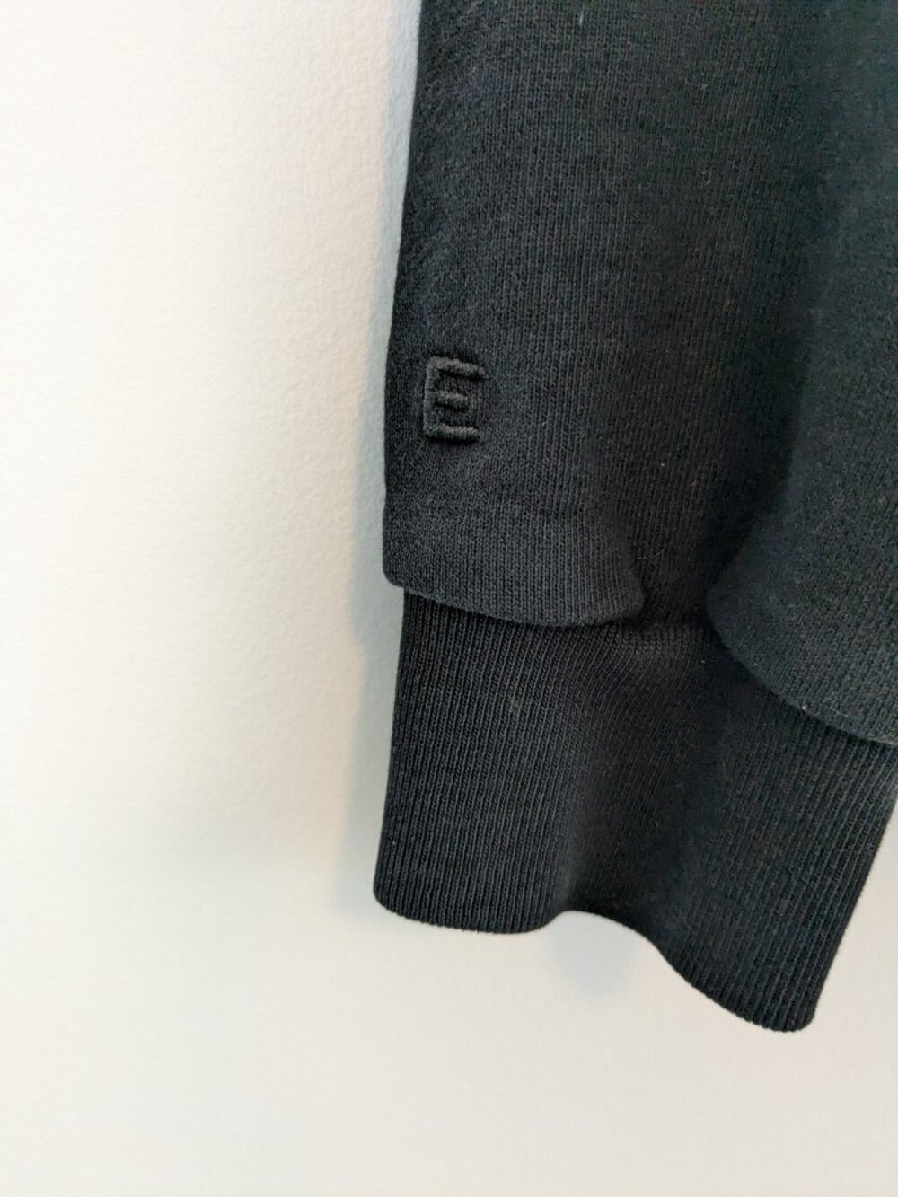 Everlane track 1/2 half zip sweatshirt black cotton - Picture 10 of 14